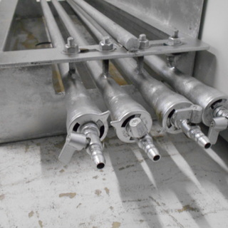 焼き台　ＬＰガス用　再塗装品　錆、汚れ有り