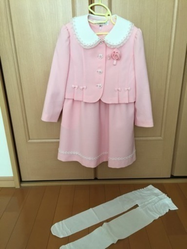 卒園式 入学式に 1 ピンク スーツとタイツのセット こぱん 横浜のキッズ用品 子供服 の中古あげます 譲ります ジモティーで不用品の処分
