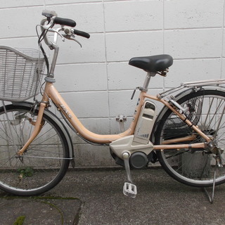 電動アシスト付き自転車 （中古）ヤマハ PAS ピンク・24インチ