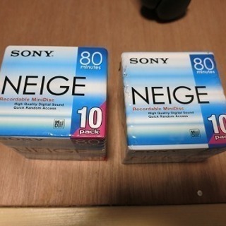 新品ミニディスク●SONY NEIGE 74分10パック●2セッ...