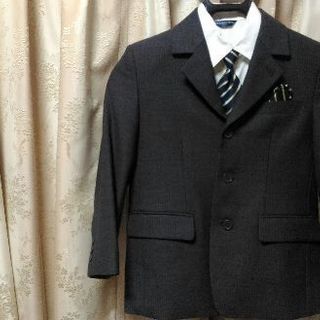 男の子　GLOGEOUS　入学式　スーツ　グレー　120、ワイシ...