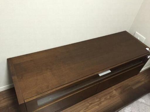 値下【取りにこられる方限定】ウォールナット材  TV台  TVボード  モダン  インテリア