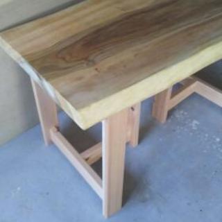 楠の木 ダイニングテーブル テーブル 座卓 桐油 一枚板