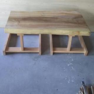 楠の木 ダイニングテーブル テーブル 座卓 桐油 一枚板