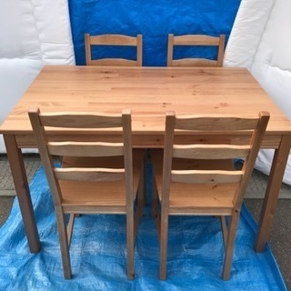 【美品】 ダイニングテーブル、椅子×4セット