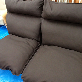 ♪無印良品 ハイバック リクライニングソファ 2人掛け