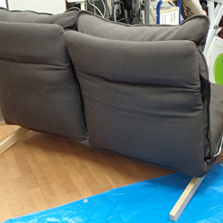 ♪無印良品 ハイバック リクライニングソファ 2人掛け