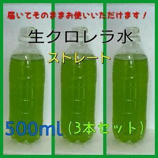 生クロレラ水(ストレート状)500ml【3本】