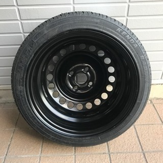 軽 usdm車に！15㌅鉄チン 2本新品タイヤ