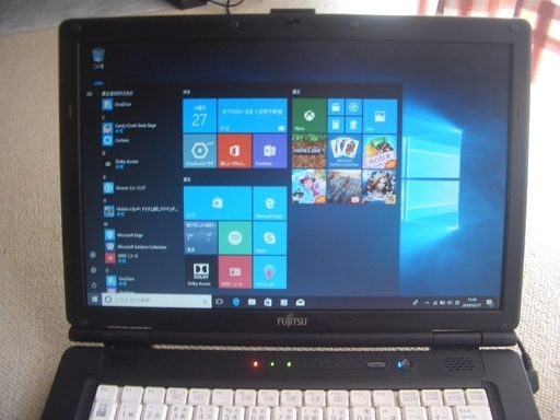 Windows10　 ノートパソコン　LIFE BOOK　 FMV-A8270