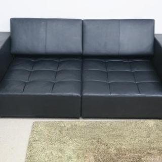 高級 可変式ソファー　前後に稼働、背もたれ可変 展示品 　本革
