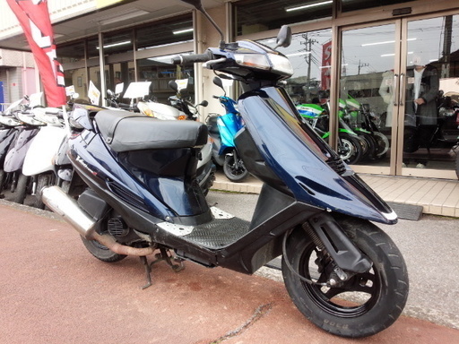 NO.1908 アドレスＶ１００Ｓ (ADRESS) 2サイクルエンジン　ハネ付き　シャッターキー 　カスタムマフラー付き　☆彡
