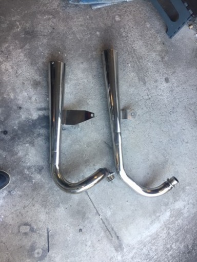 V twin マグナ250 社外フルエキステンレスメガホンマフラー