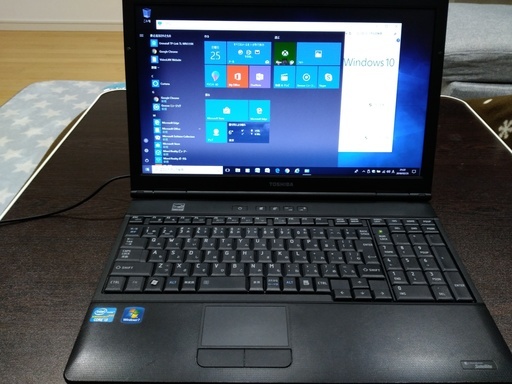 送料無料　この価格で！価格でも比べて！SSD 320GB メモリ4GB TOSHIBA Dynabook B551/E Win10 Intel Core i3