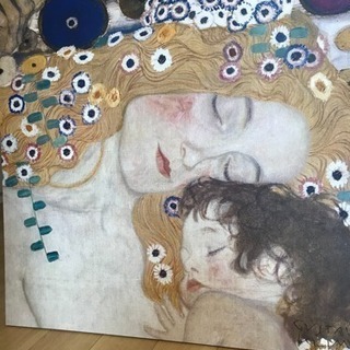 グスタフ・クリムト絵画「母と子」