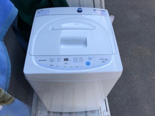 配達可能 2016年製 美品 4.6kg洗濯機 1人暮らしサイズ  DAEWOO DW-P46CB