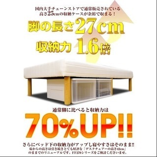 お買い得！値下げ！未使用品！ベッド 脚付きマットレス セミダブル