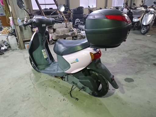 スズキ　レッツ4　走行たったの281ｋｍ‼　原付50cc　純正パニアケース付き スズキ レッツ4 走行たったの281km‼ 原付50cc 純正パニアケース付き