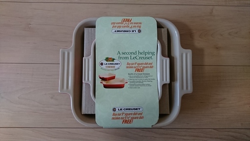 《ルクルーゼ Le Creuset》スクエアディッシュ ２枚セット
