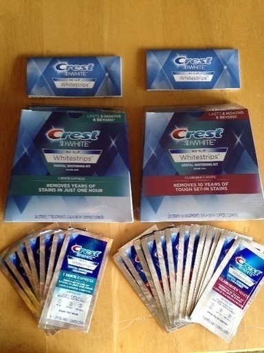 Crest 3D whitening strips 歯を白くします