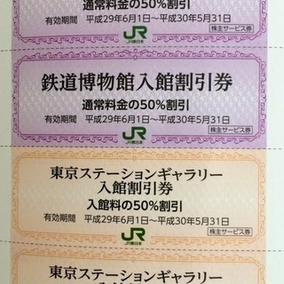 JR東日本株主優待★鉄道博物館入館50％割引券 2枚セット＆東京...