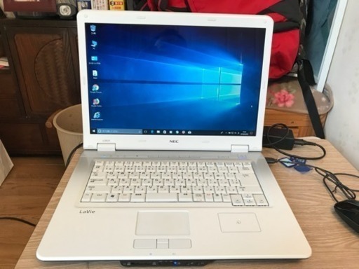 美品 NEC Lavie LL750/R　Win10 Pro 64bit  Core2Duo T8100 メモリ2GB HDD250GB 無線ラン