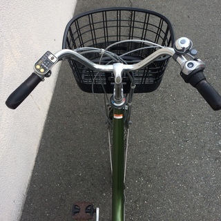 電動アシスト自転車 ヤマハ パス 新基準 子供乗せ 緑 6AH 26インチ 