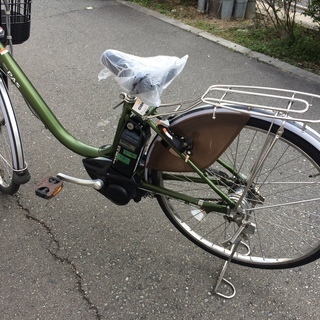 電動アシスト自転車 ヤマハ パス 新基準 子供乗せ 緑 6AH 26インチ 