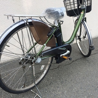 電動アシスト自転車 ヤマハ パス 新基準 子供乗せ 緑 6AH 26インチ 