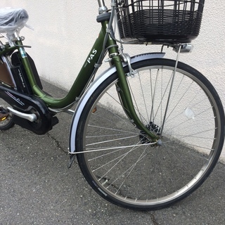 電動アシスト自転車 ヤマハ パス 新基準 子供乗せ 緑 6AH 26インチ 