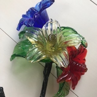 ☆差し上げます☆沖縄で購入した琉球ガラスでできた花束