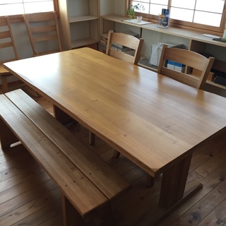 配送可 家具 ダイニング5点セット☆クリーニング済 管理番号12603