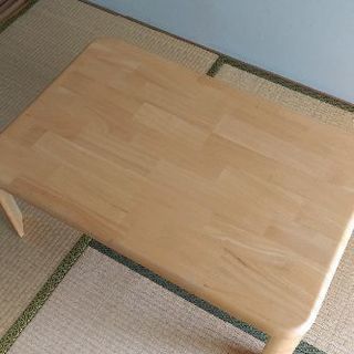 [取引中]折りたたみ木製ローテーブル