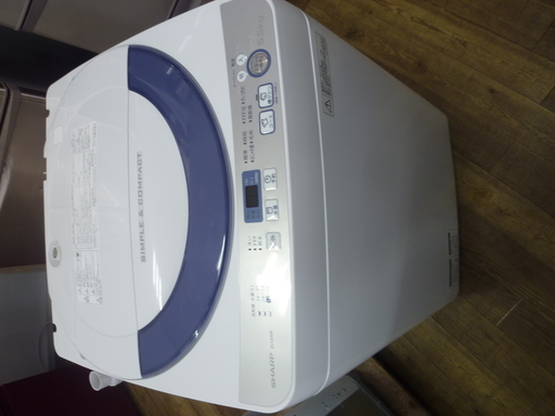 R 中古 SHARP 全自動洗濯機 (5.5kg) ES-GE55R 2016年製