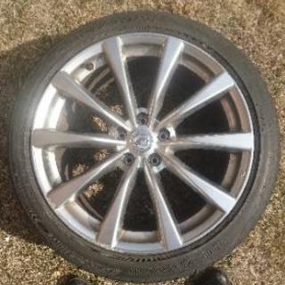 v36 スカイラインクーペ 19インチ純正ホイール 純正ナット ロックナット