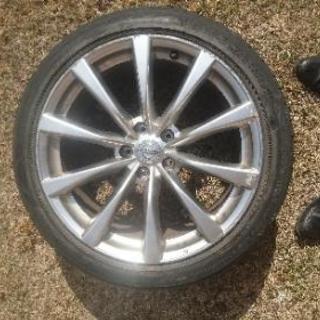 v36 スカイラインクーペ 19インチ純正ホイール 純正ナット ロックナット