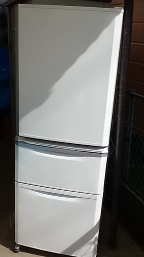 MITSUBISHI 三菱 ミツビシ 335L 3ドア冷凍冷蔵庫 MR-C34X-W　２０１４年製