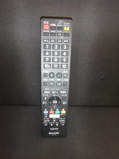 シャープ テレビ リモコン　GB251SA 　0106380524　RRMCGB251WJSA