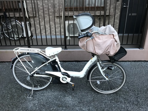 中古電動アシスト自転車　ブリヂストンアンジェリーノアシスタ　子乗せ
