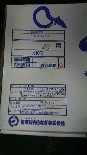 国産冷凍うなぎ蒲焼き 10尾セット(1尾約250g) ※1尾づつ真空