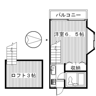 【コスモワン：201 】家賃値下げキャンペーン、フリーレント１ヶ月、その他諸費用不要♪ＴＶドアフォン・ウォシュレット付！！家電付き♪（洗濯機・コンロ・エアコン）ロフトもついています。利便性のいい並榎町で最上階です。 - 高崎市