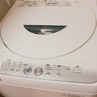 シャープ SHARP 簡易乾燥機能付き洗濯機（4.5kg）