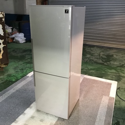 SHARP 冷凍冷蔵庫 SJ-PD27X-S 2013年製 270L プラズマクラスター 銀 シルバー 2ドア シャープ KB 0305-2
