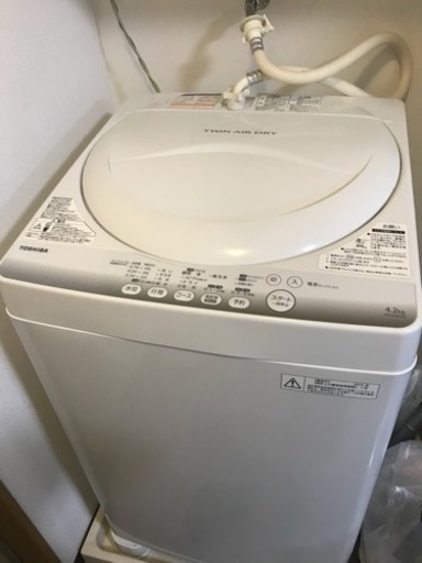 洗濯機 TOSHIBA 2013年式 4.2キロ 9000円