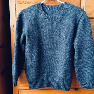 【古着】青いセーター