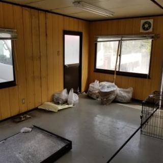 プレハブ 2棟 連結付き エアコン二台付き