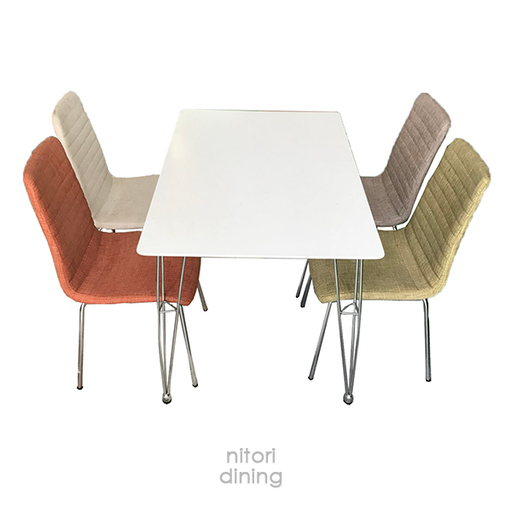 ニトリ ダイニングセット 食卓テーブル チェア 4脚セット 椅子 インテリア 家具 センターテーブル nitori 東ξTK