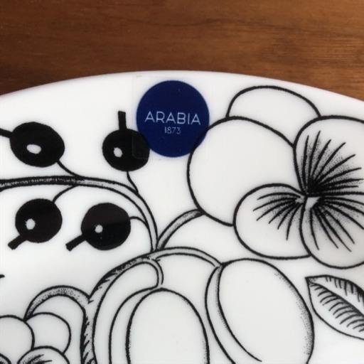 新品21㎝アラビアブラックパラティッシ4枚