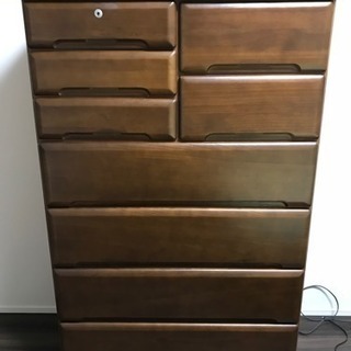 もうすぐ梅雨セール◇Bassett Furniture　アメリカ製　ハイチェスト ハイチェスト ドールⅡ80－5 WH(幅80㎝5段 5Y)WH): 収納