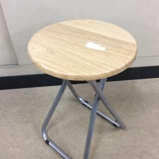 折りたたみパイプ椅子　木製座面　03630820